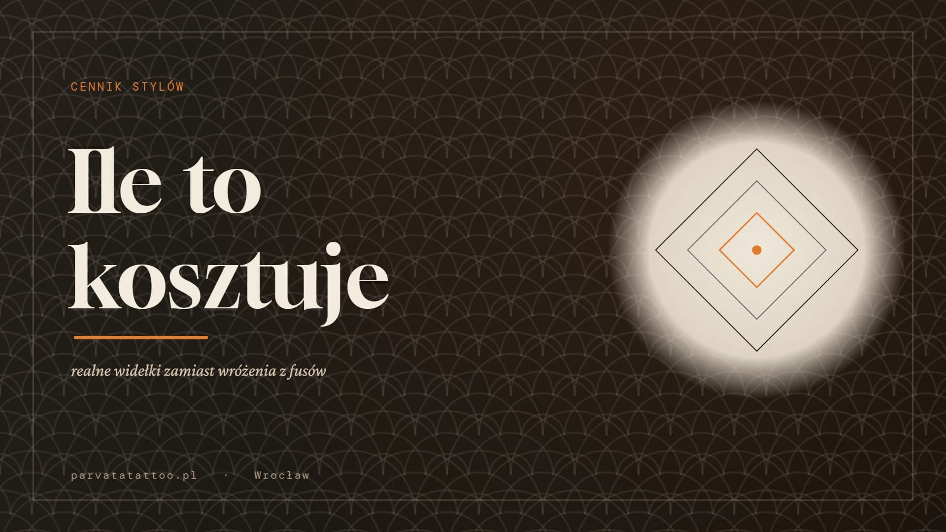Kapitelgrafik „Was es kostet" — ein Cover mit Rautenmotiv auf dunklem Grund japanischer Wellen