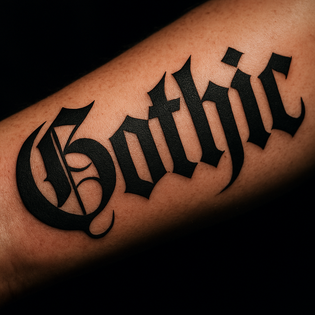 Gotyckie liternictwo blackletter